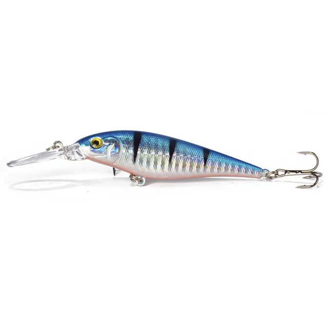 1.5-4m 10.5g 11cm Hard Bait Minnow Fishing lures Crankbait Wobbler Depth Dive Bass Fresh Salt water 4# Hook