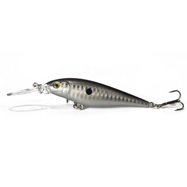 1.5-4m 10.5g 11cm Hard Bait Minnow Fishing lures Crankbait Wobbler Depth Dive Bass Fresh Salt water 4# Hook