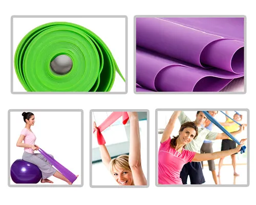 1.8M Multi Gym Sports Equipment Latex Yoga Belt Stretch - Purple