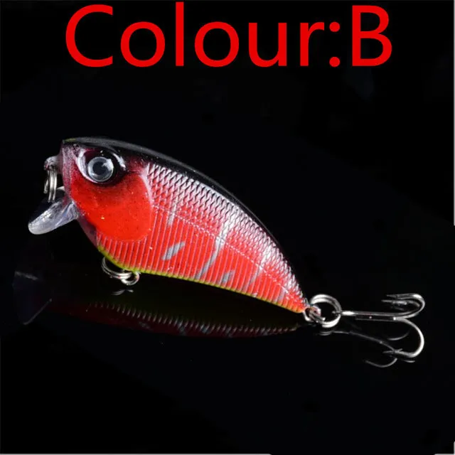 1Pcs Crankbait Minnow Trolling Lure Fishing Tackle Wobbler Swimbait Fishing 5.5cm 6.6g Fishing Lure Artificial Hard Bait FA-277