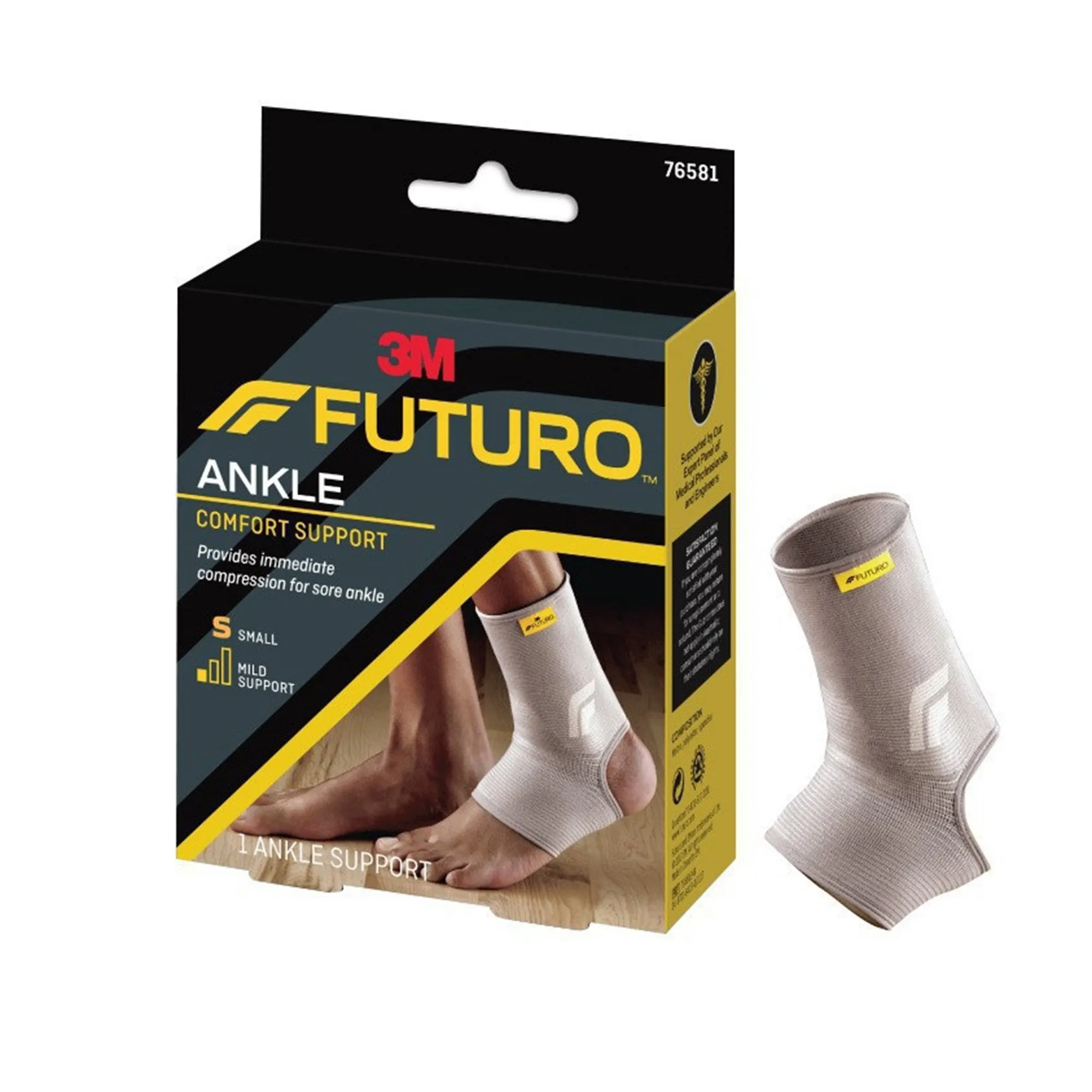 3M™ Futuro™ Comfort Lift Ankle Support, Large, 1 Box of 3