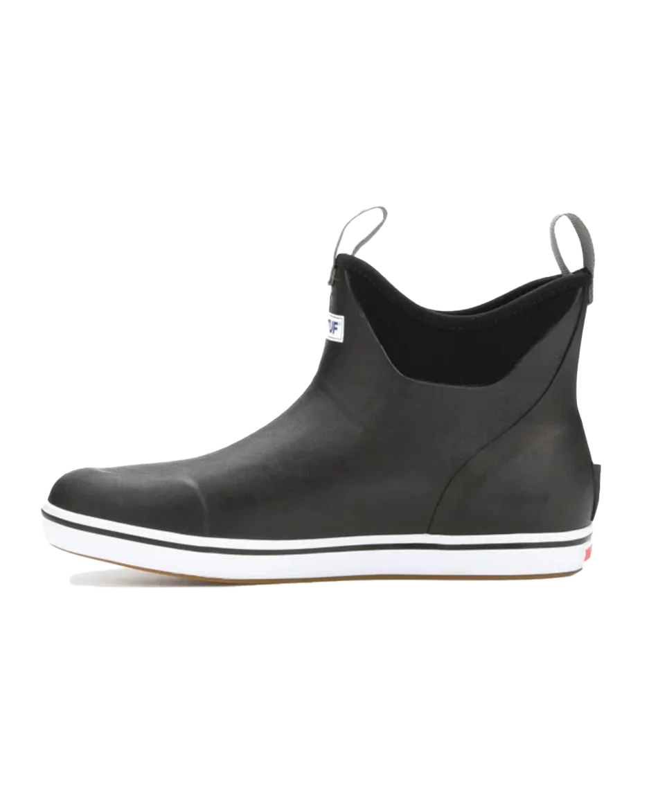 6" Ankle Deck Boots in Black