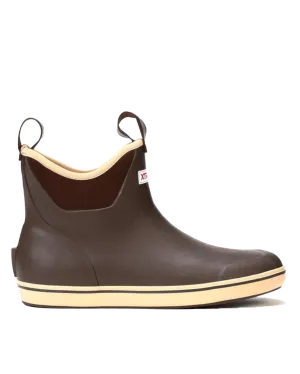 6" Ankle Deck Boots in Chocolate Tan