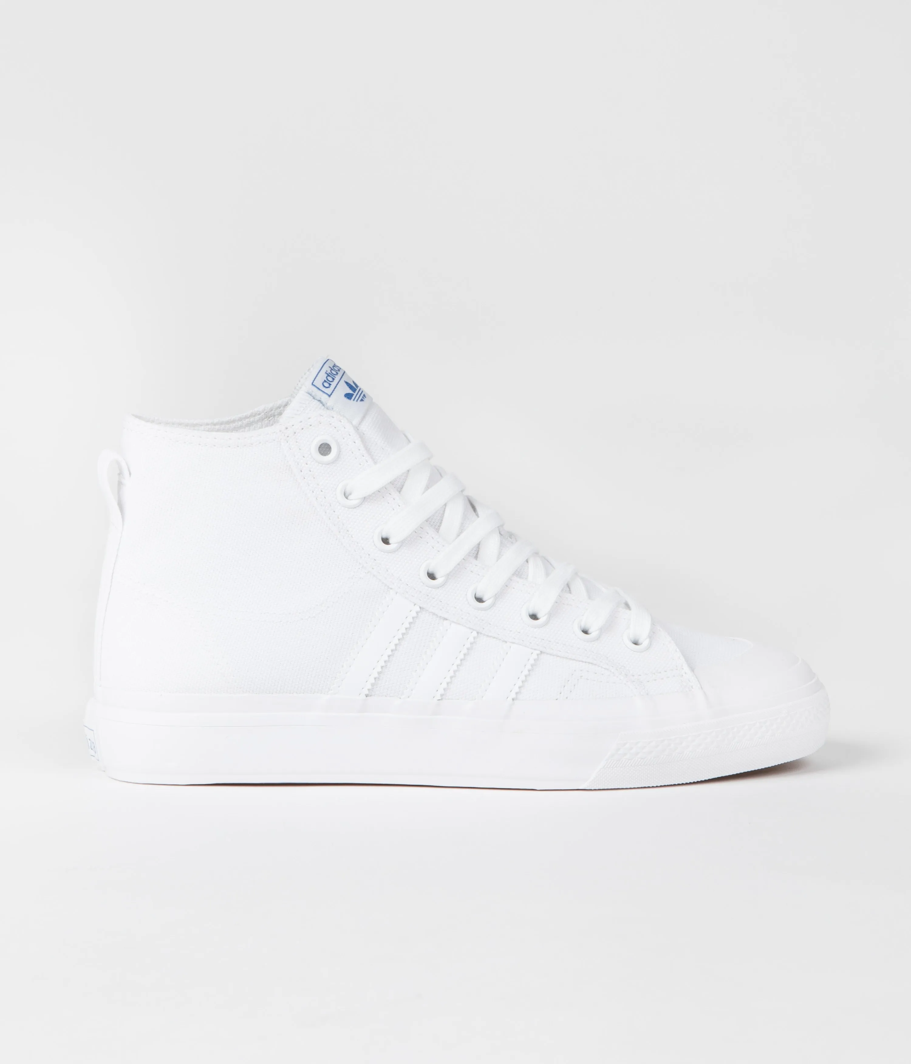 Adidas Nizza Hi ADV Shoes - FTWR White / FTWR White / Bluebird