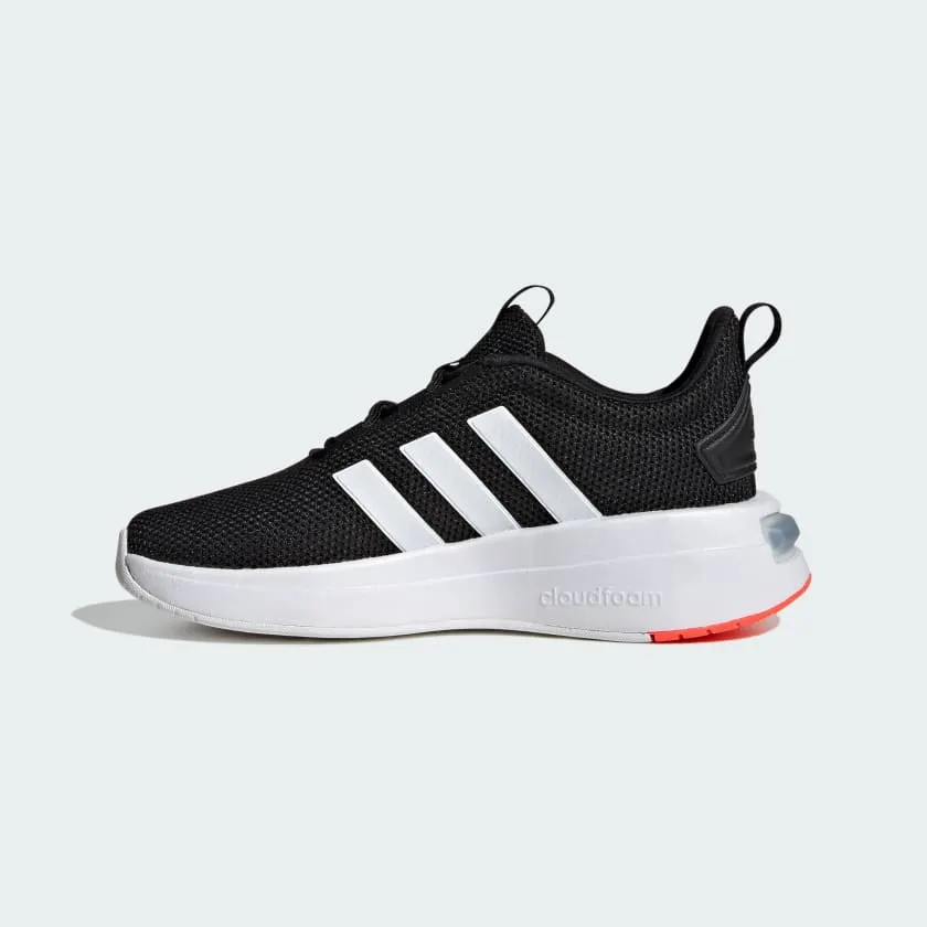 ADIDAS RACER TR23 SHOES - KIDS - BLACK/WHITE