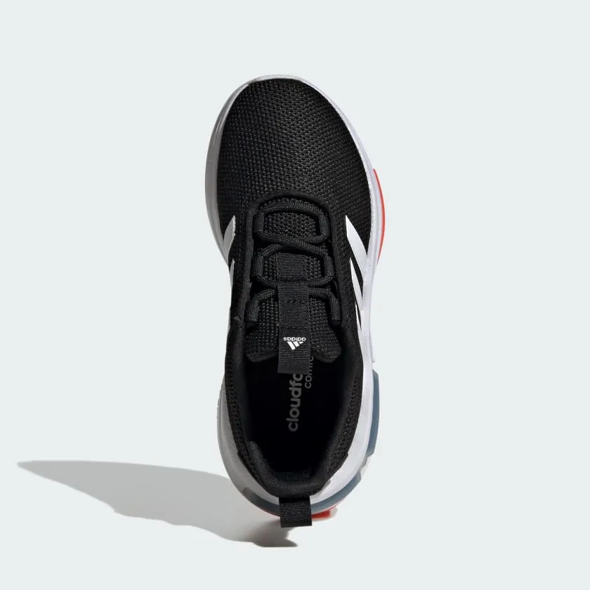 ADIDAS RACER TR23 SHOES - KIDS - BLACK/WHITE