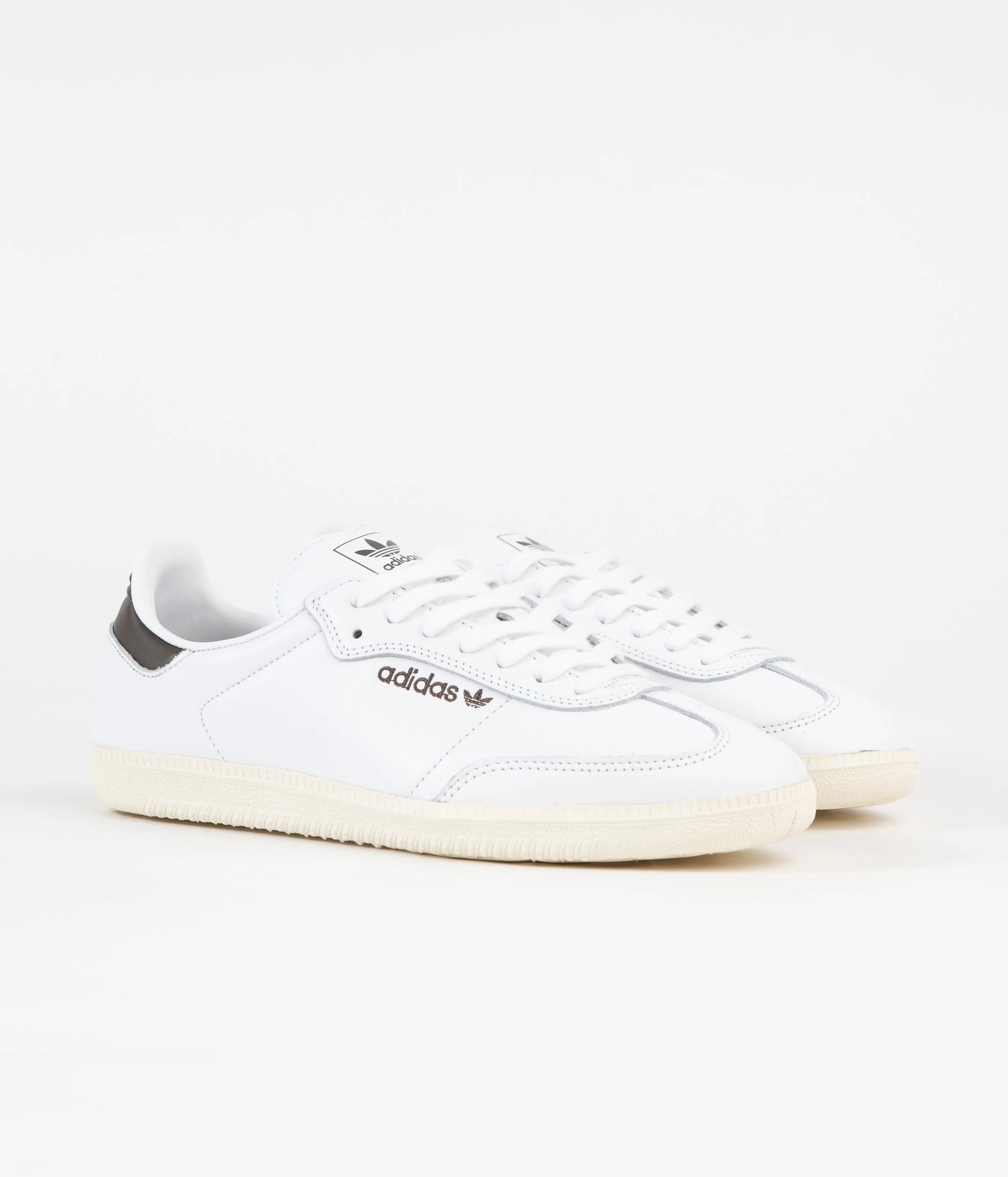 Adidas Samba ADV Shoes - FTWR White / FTWR White / Shadow Olive