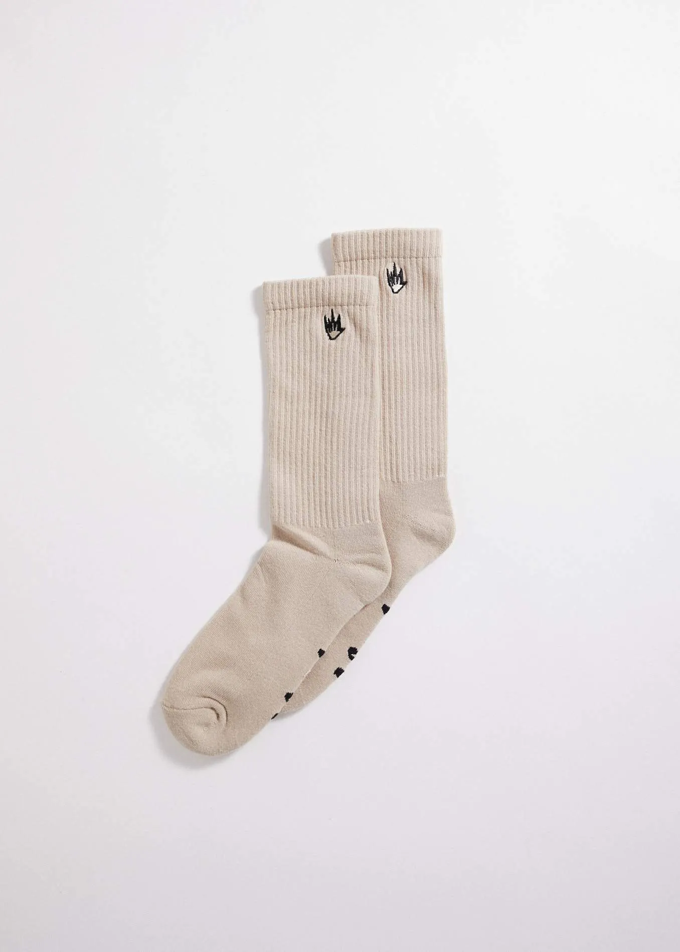 Afends Unisex Flame - Socks Two Pack - Bottle / Dirty Beige