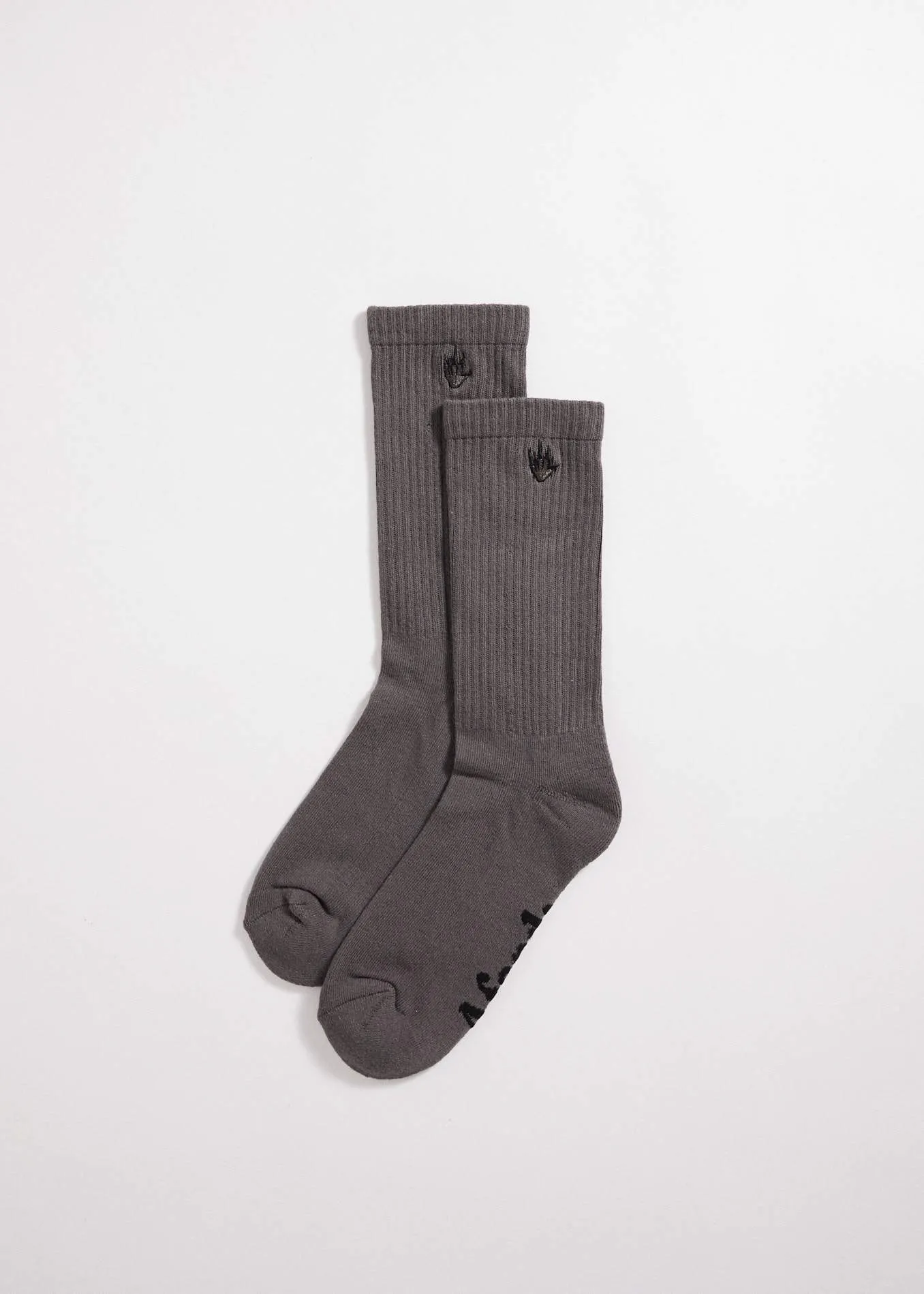 Afends Unisex Flame - Socks Two Pack - Gunmetal / Midnight