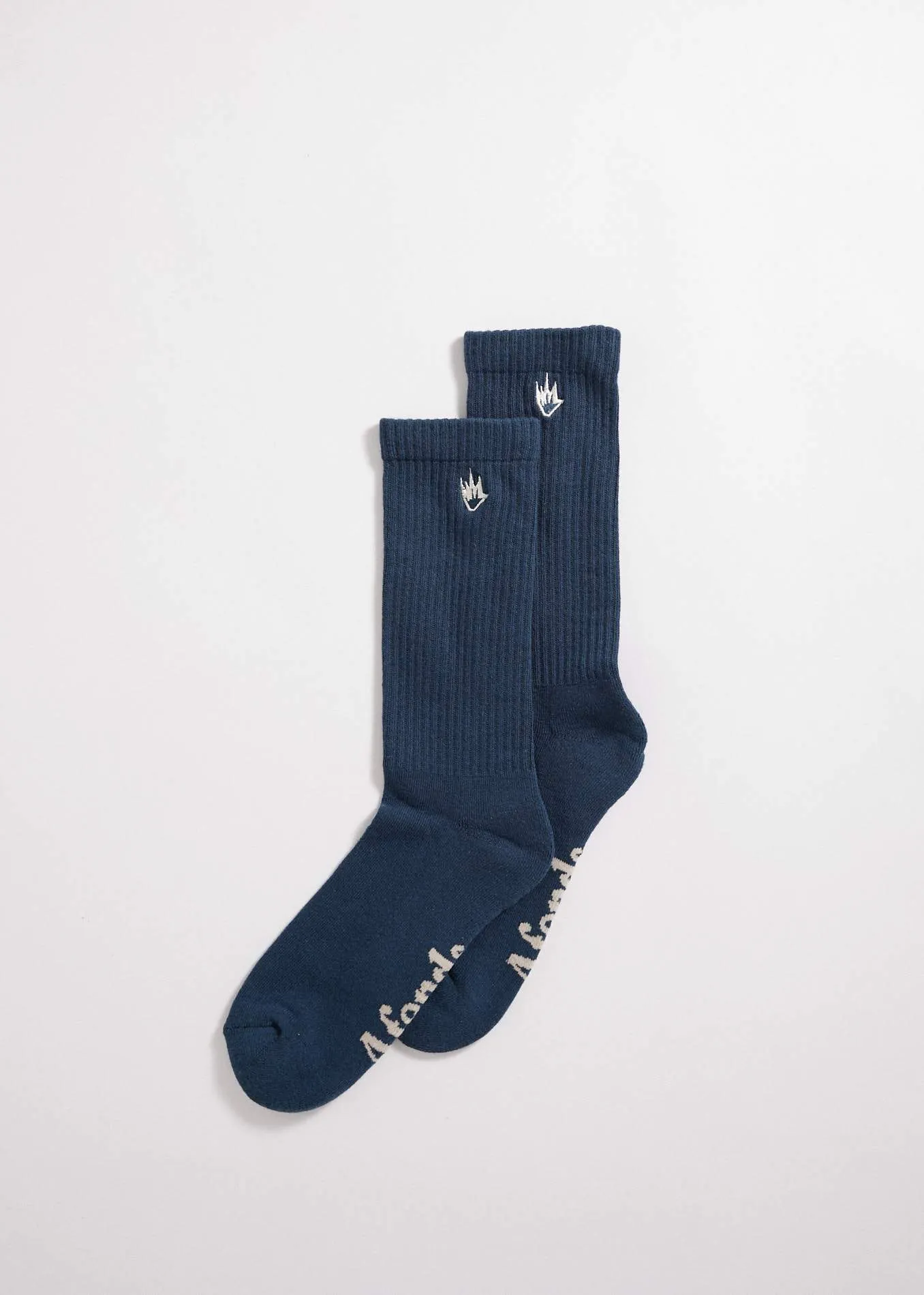 Afends Unisex Flame - Socks Two Pack - Gunmetal / Midnight