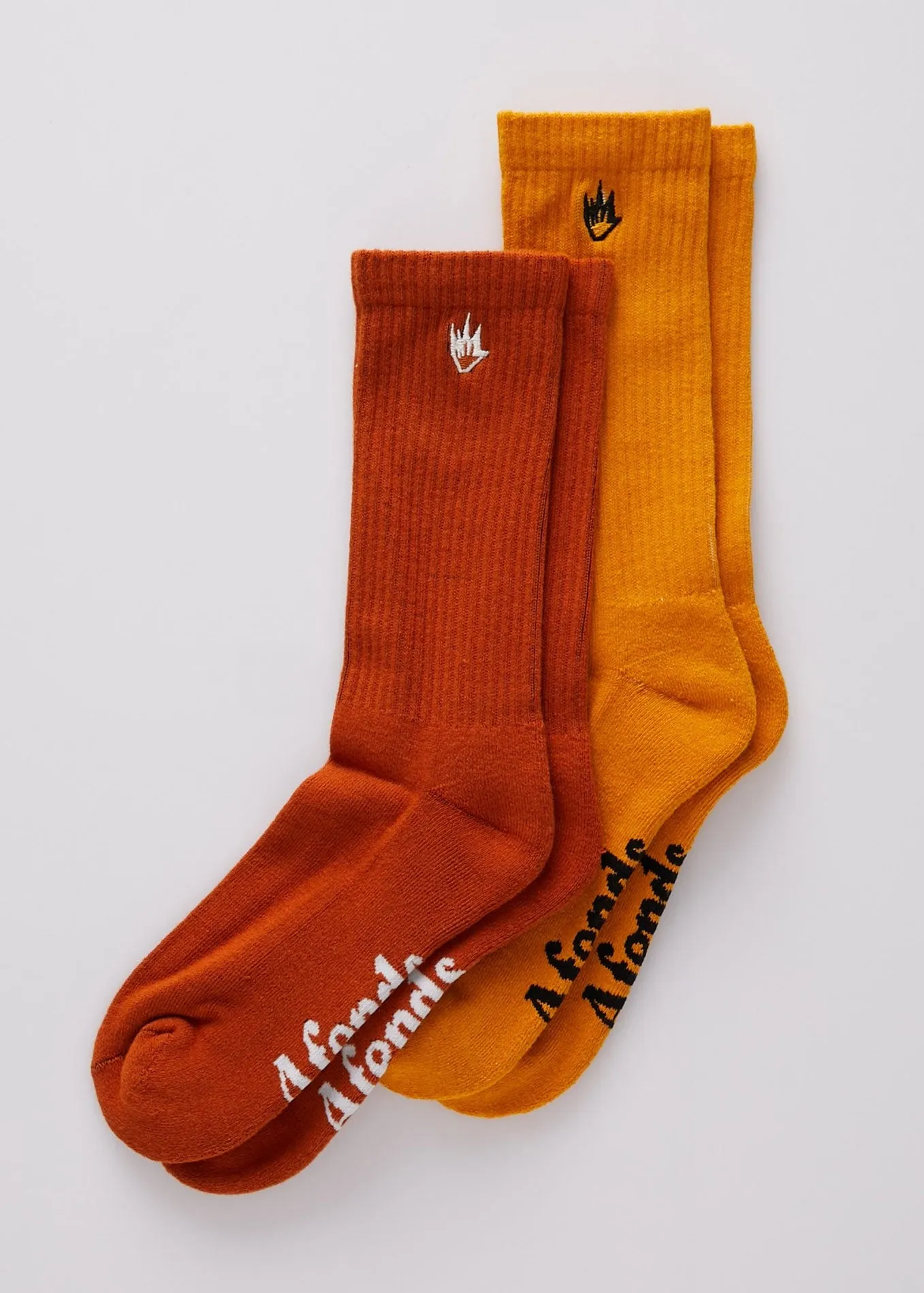 Afends Unisex Flame - Two Pack Socks