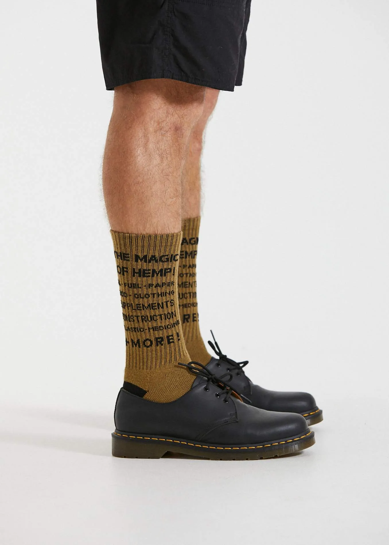 Afends Unisex For The People - Hemp Socks One Pack - Moss