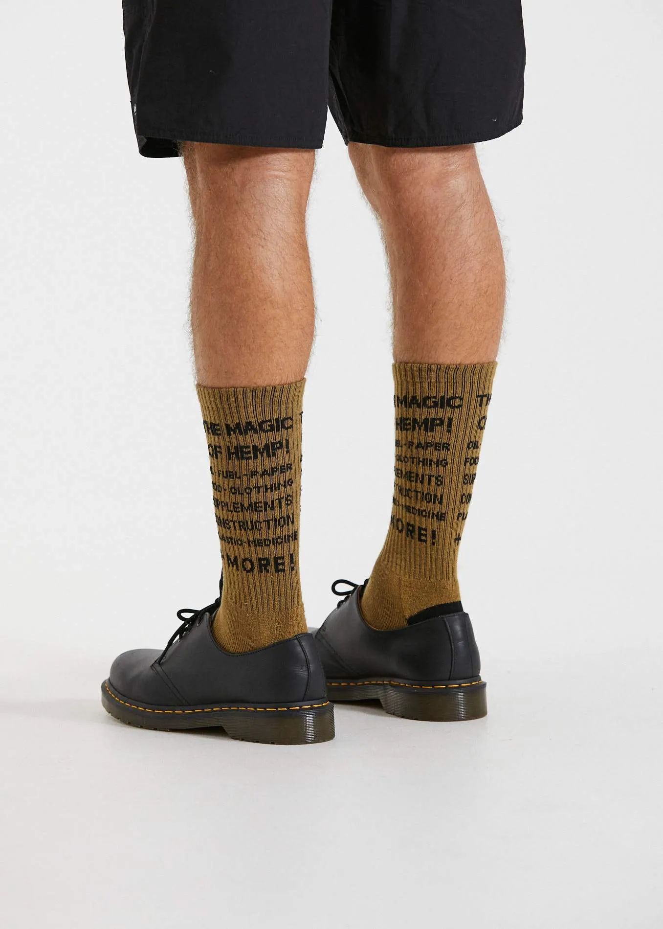 Afends Unisex For The People - Hemp Socks One Pack - Moss