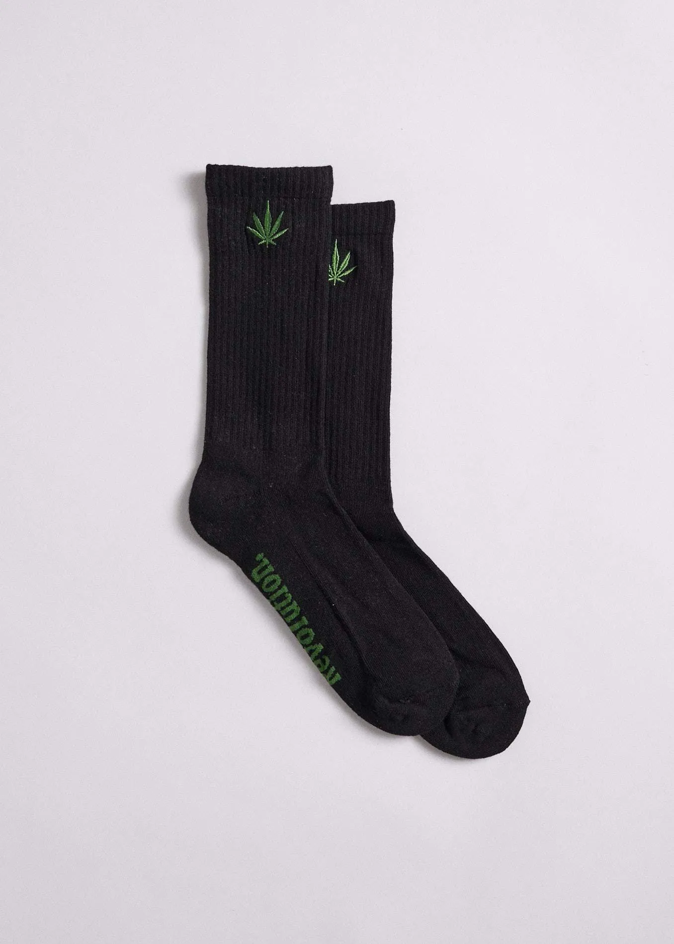 Afends Unisex Happy Hemp - Socks One Pack - Black