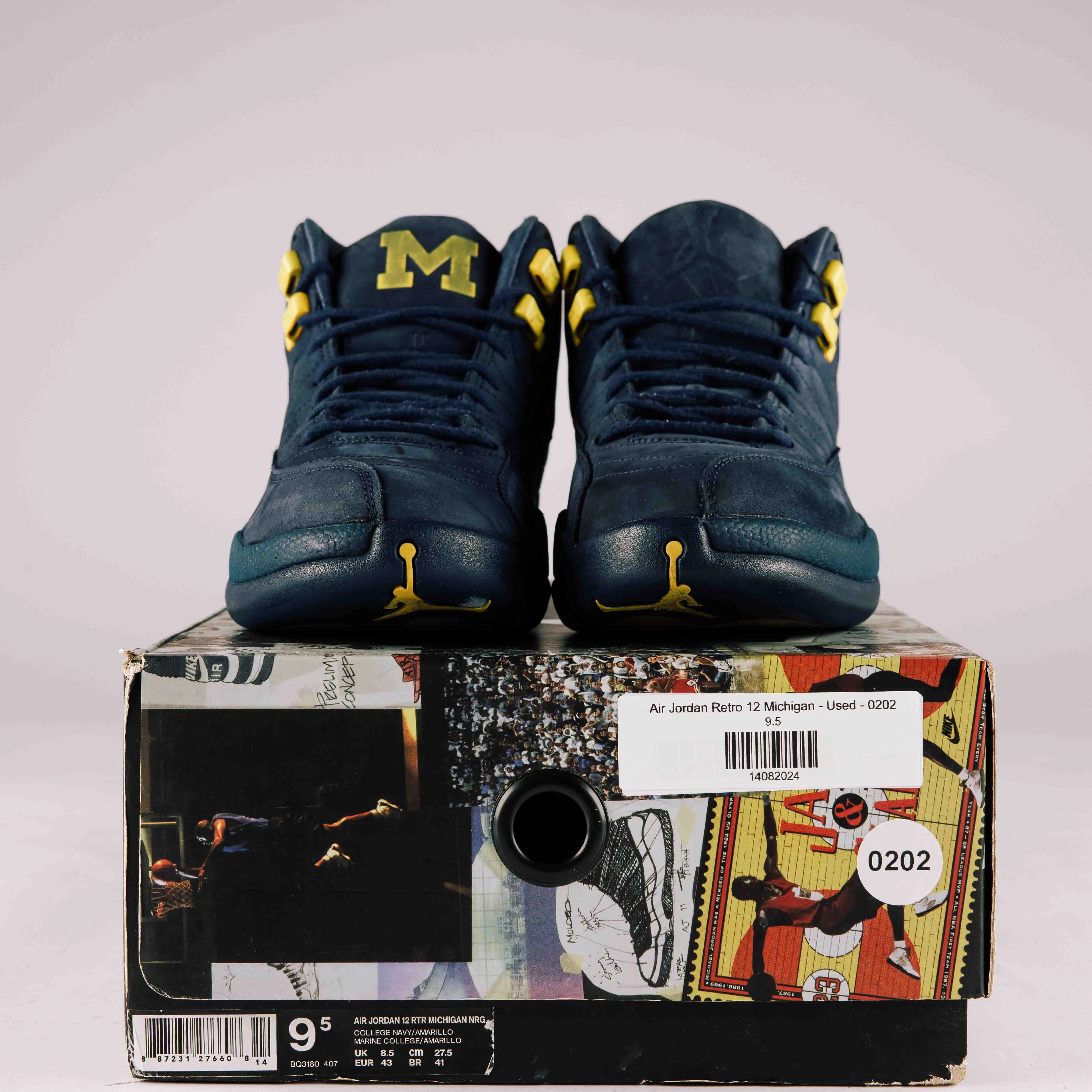 Air Jordan Retro 12 Michigan - Used - 0202