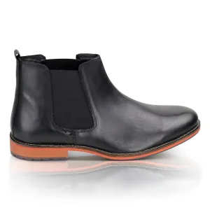 Argyll Leather Chelsea Boot - Black