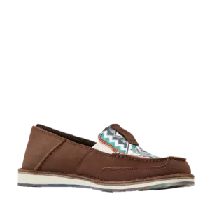 Ariat Ladies Cruiser Chimayo Chocolate & Rio Arba Turquoise Shoes 10046924