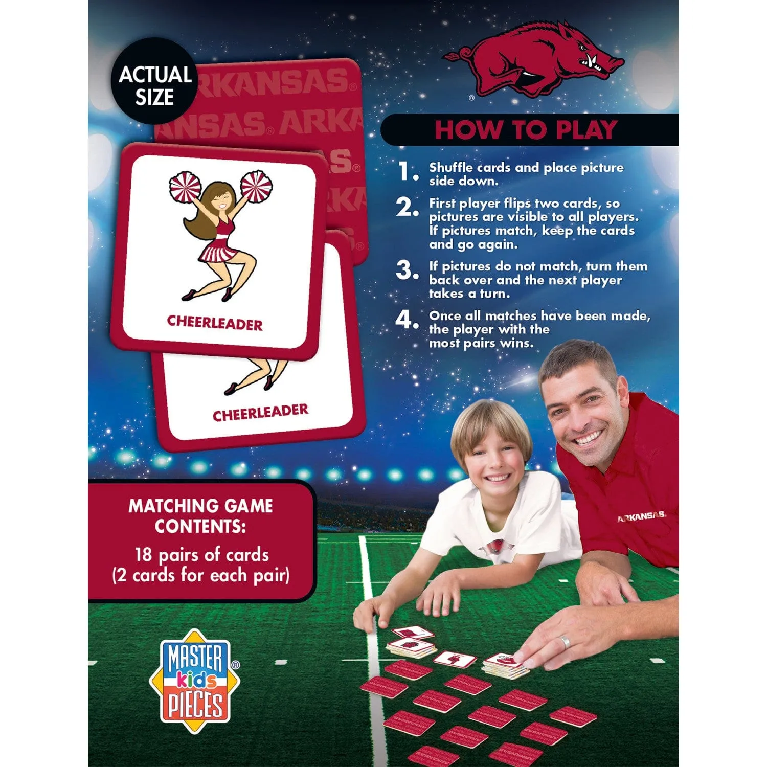 Arkansas Razorbacks Matching Game