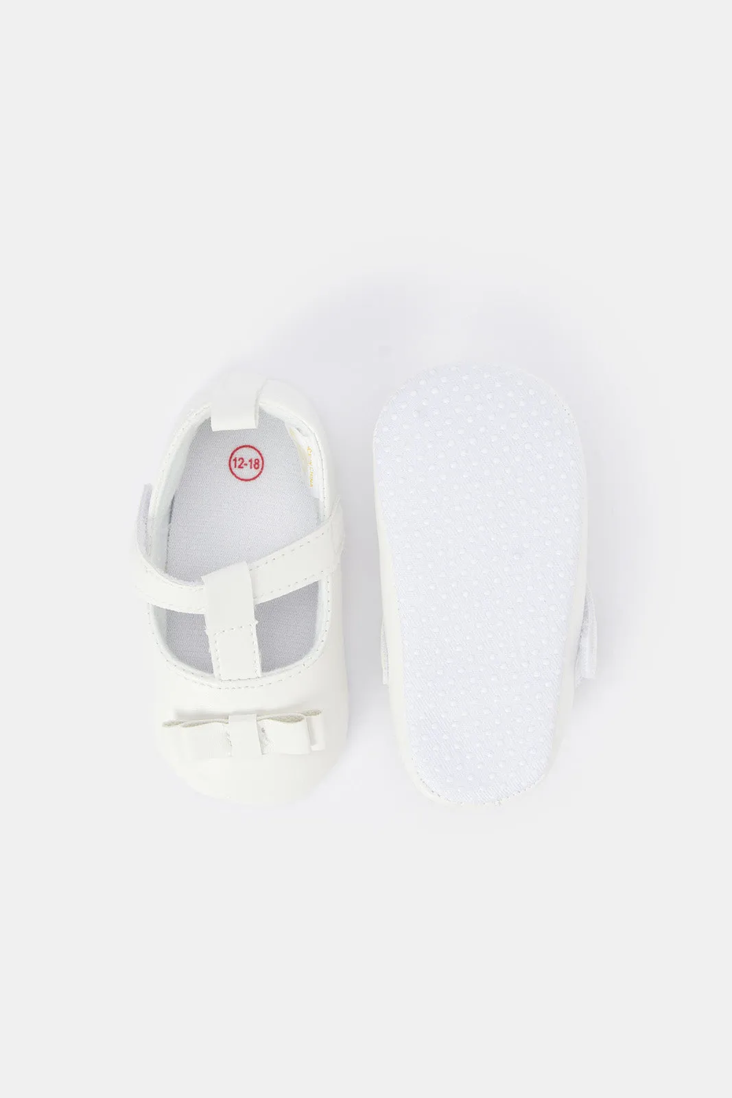 Babies Cream Pram Shoe