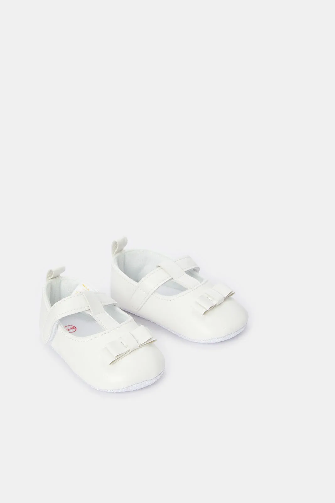 Babies Cream Pram Shoe