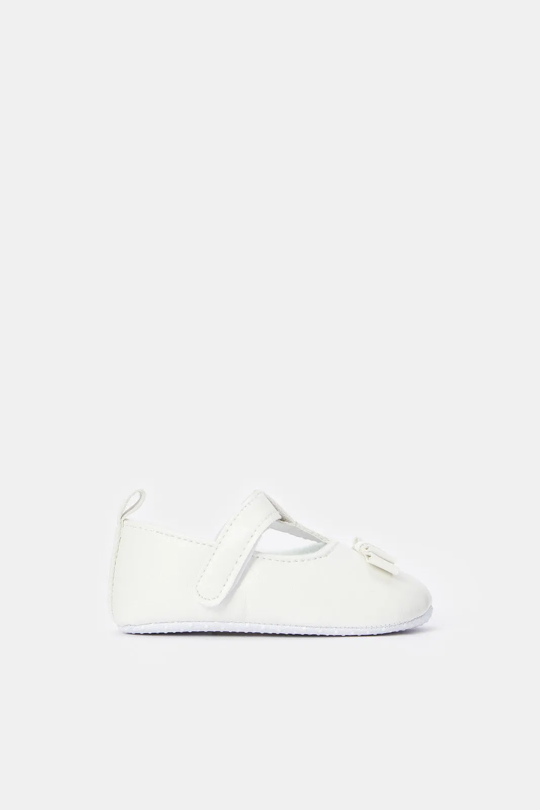 Babies Cream Pram Shoe