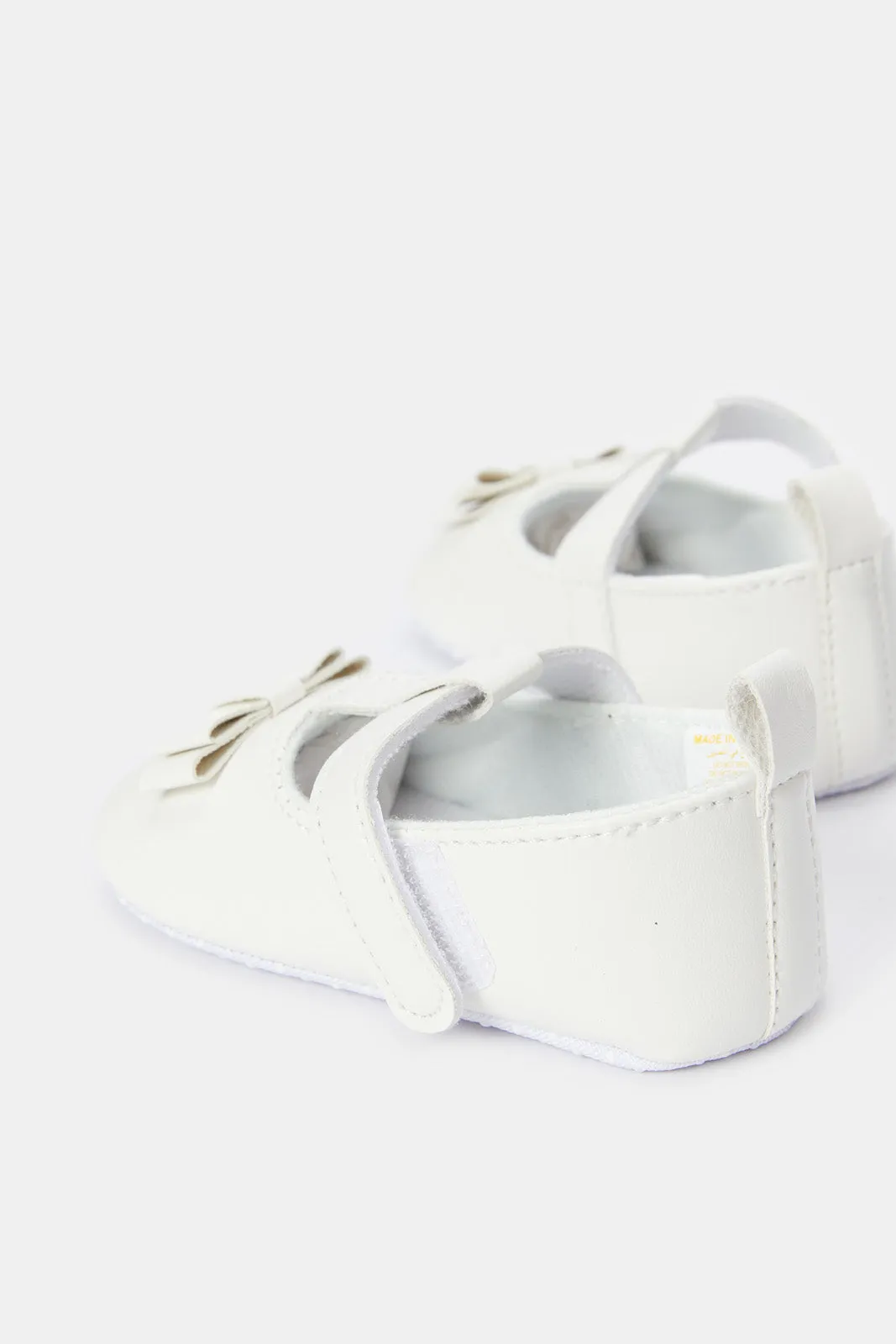 Babies Cream Pram Shoe