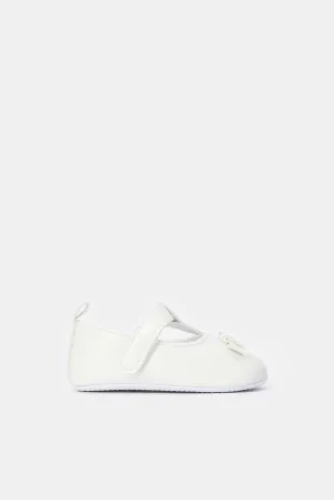 Babies Cream Pram Shoe