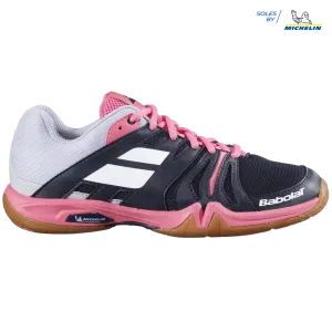 Babolat Shadow Team Women's Badminton Shoes - Black/Pink