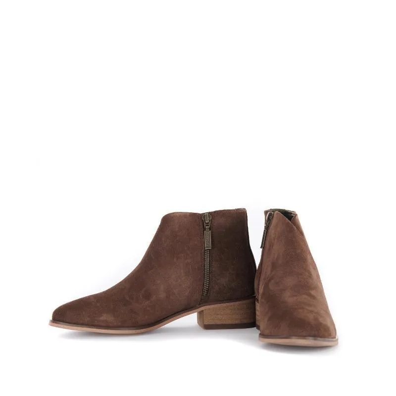 Barbour Caryn Ladies Ankle Boot - Choco Suede