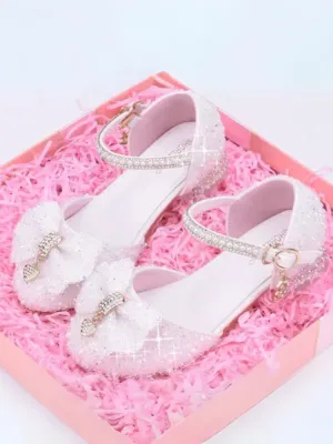 Bedazzled Glow Sparkling Ankle Strap Shoes By Liv and Mia