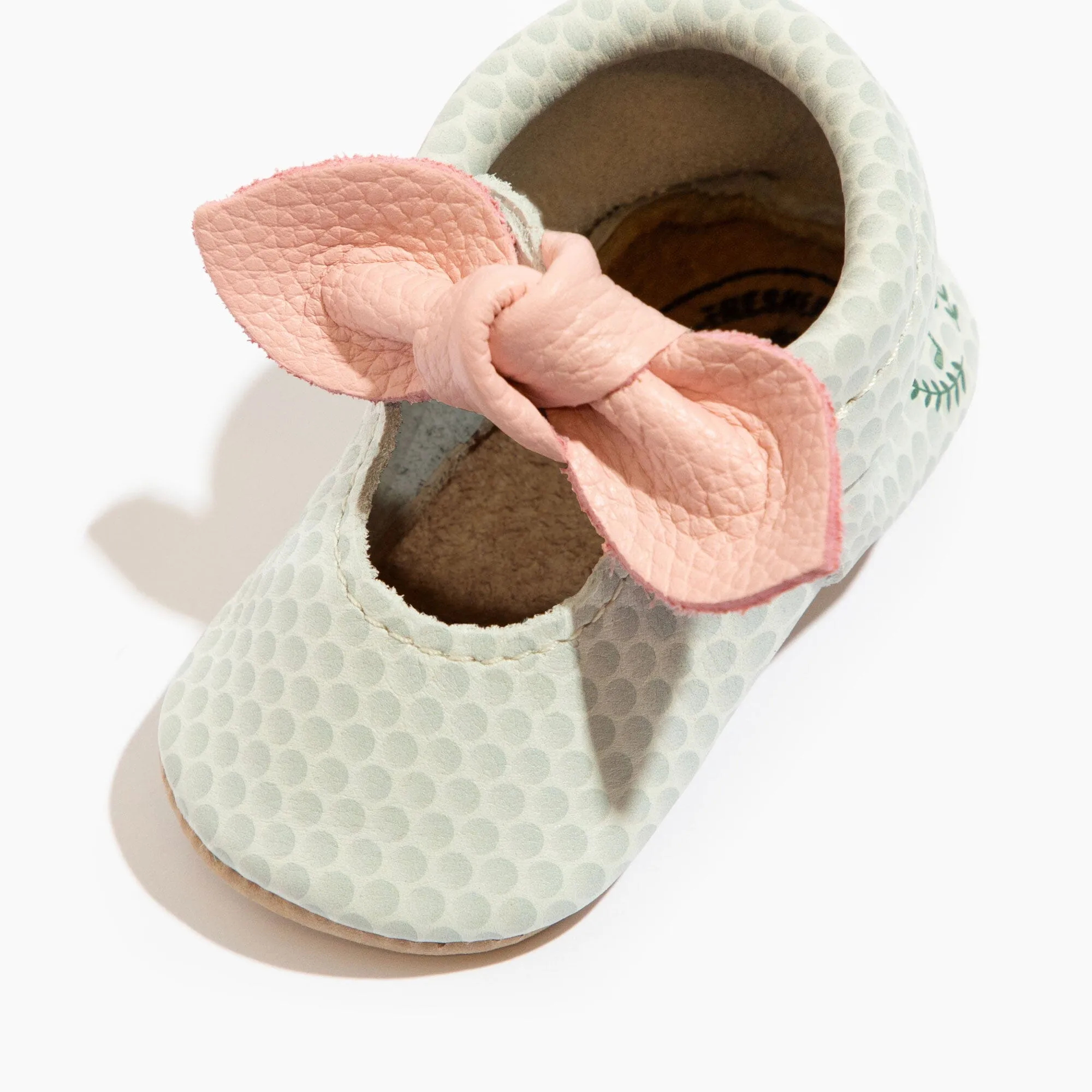 Birdie Knotted Bow Baby Shoe