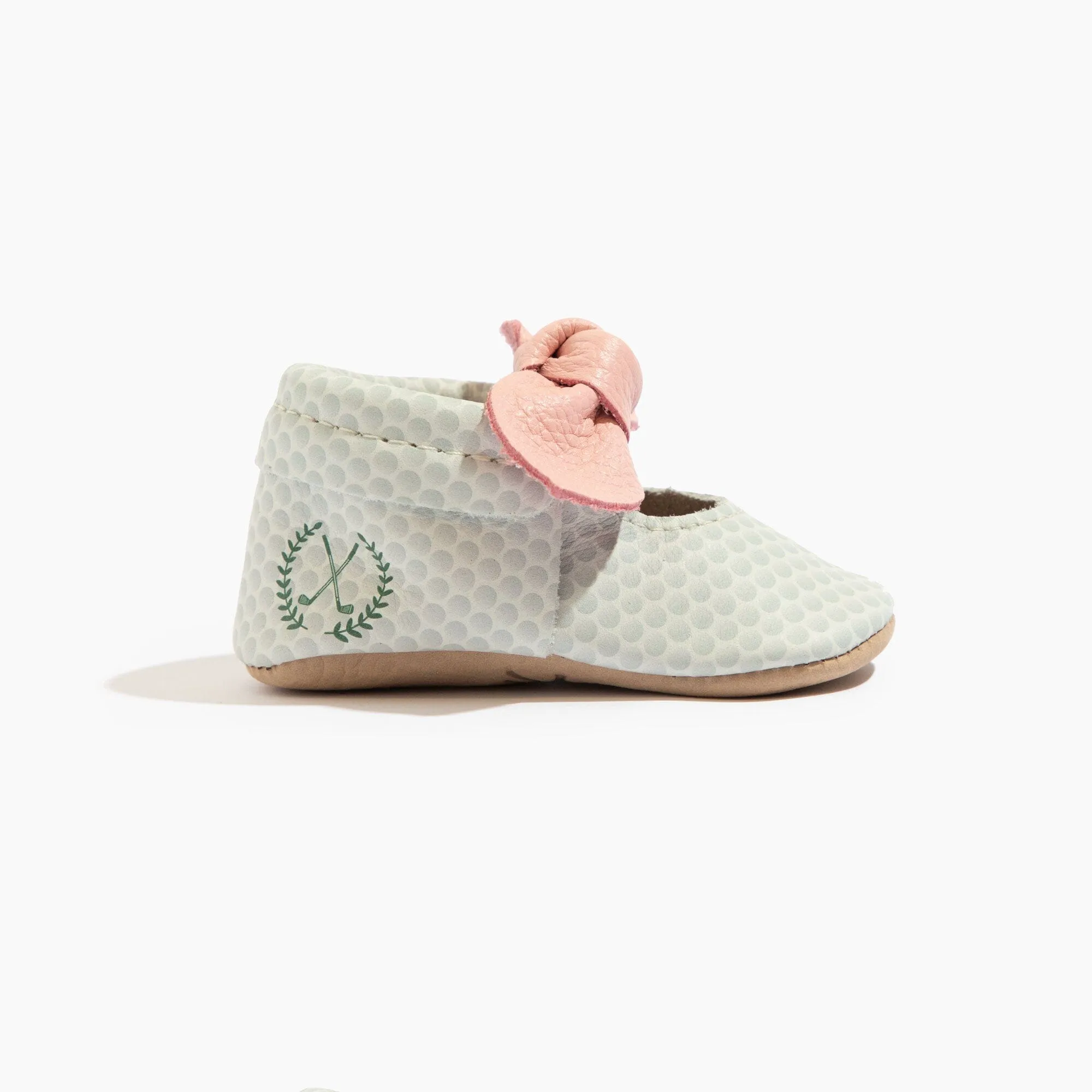 Birdie Knotted Bow Baby Shoe