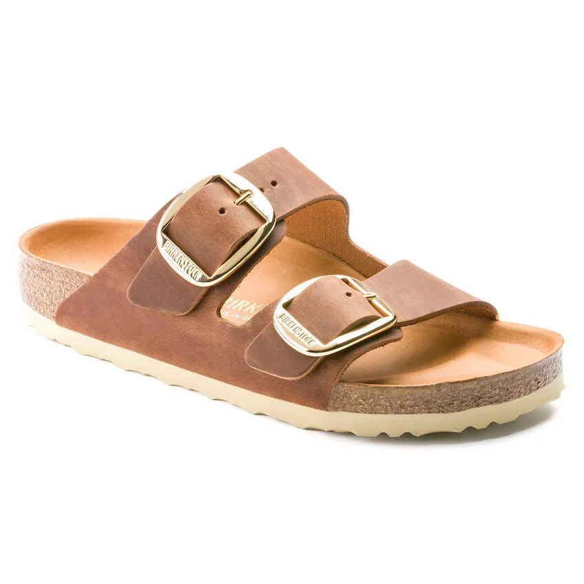 Birkenstock oiled leather arizona big buckle  n1011073 cognac