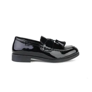 BLACK LEATHER TASSEL FORMAL SHOES