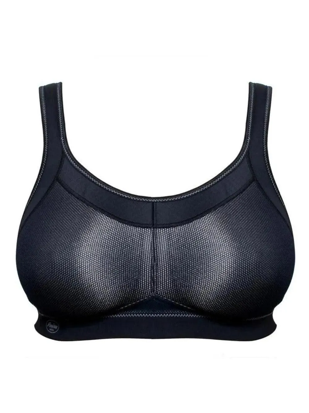 Black Maximum Support Momentum Sports Bra