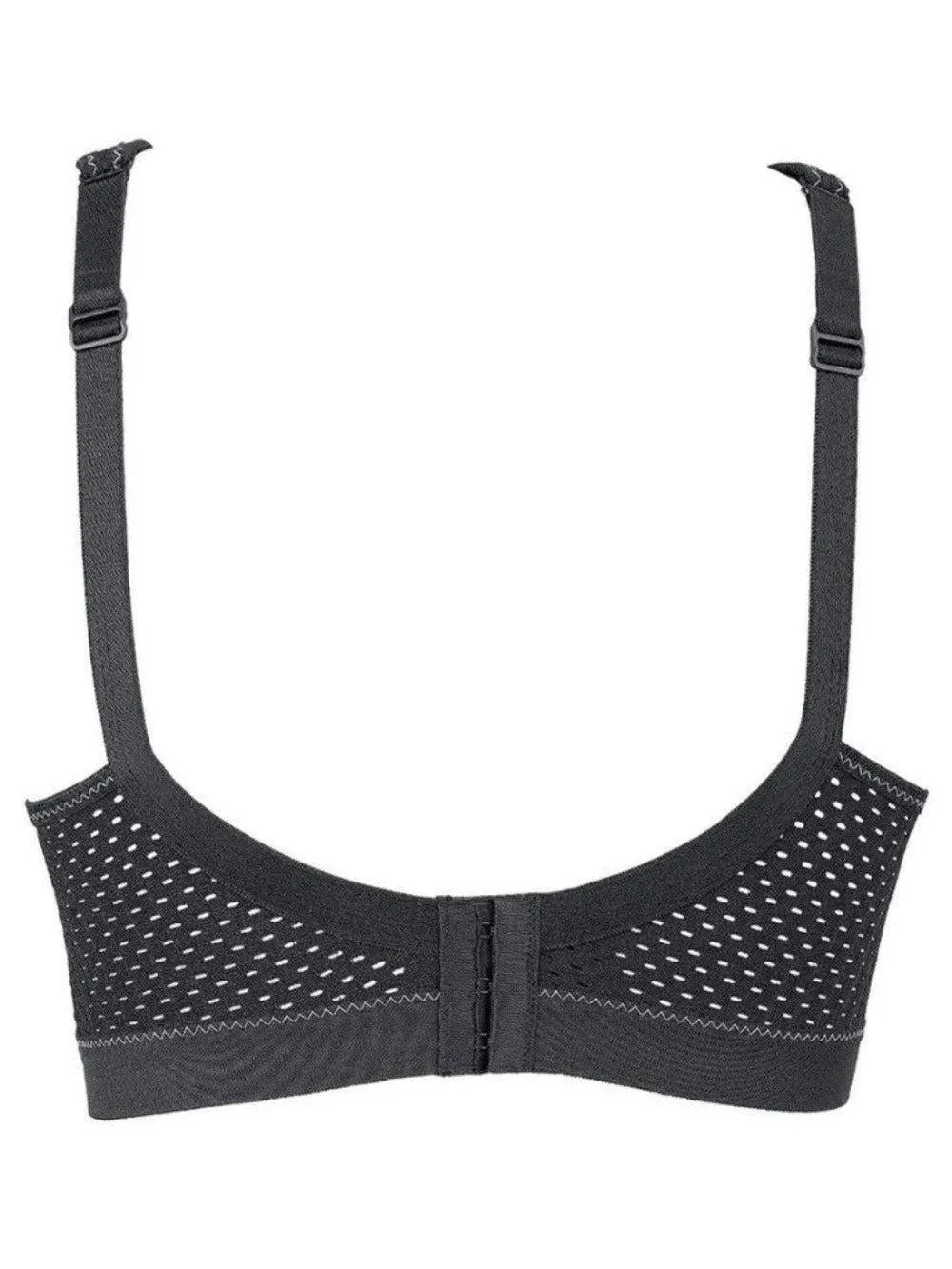 Black Maximum Support Momentum Sports Bra