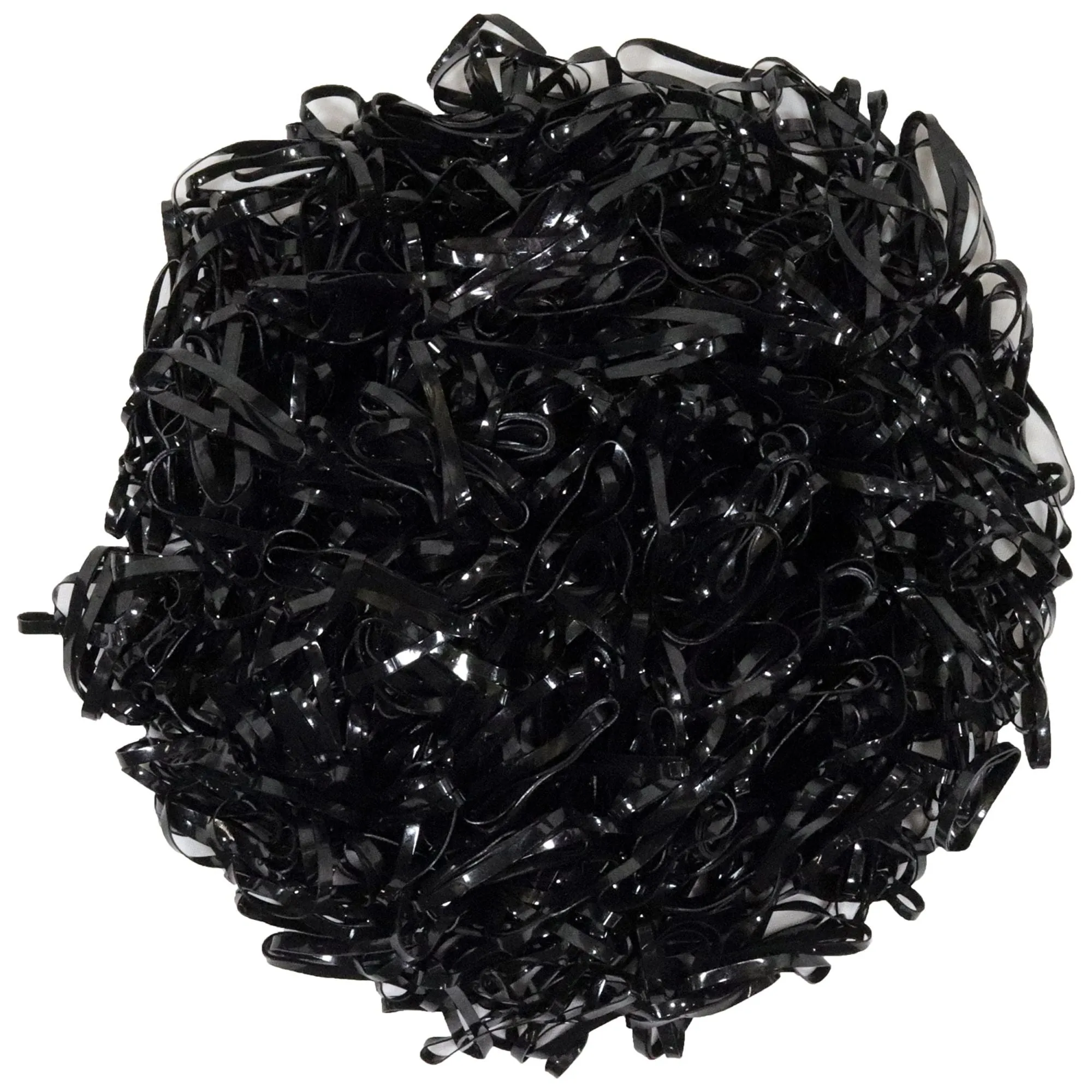 Black Rubber Bands - 1000 Pack