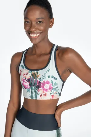 Blooming Holographic Cut Top