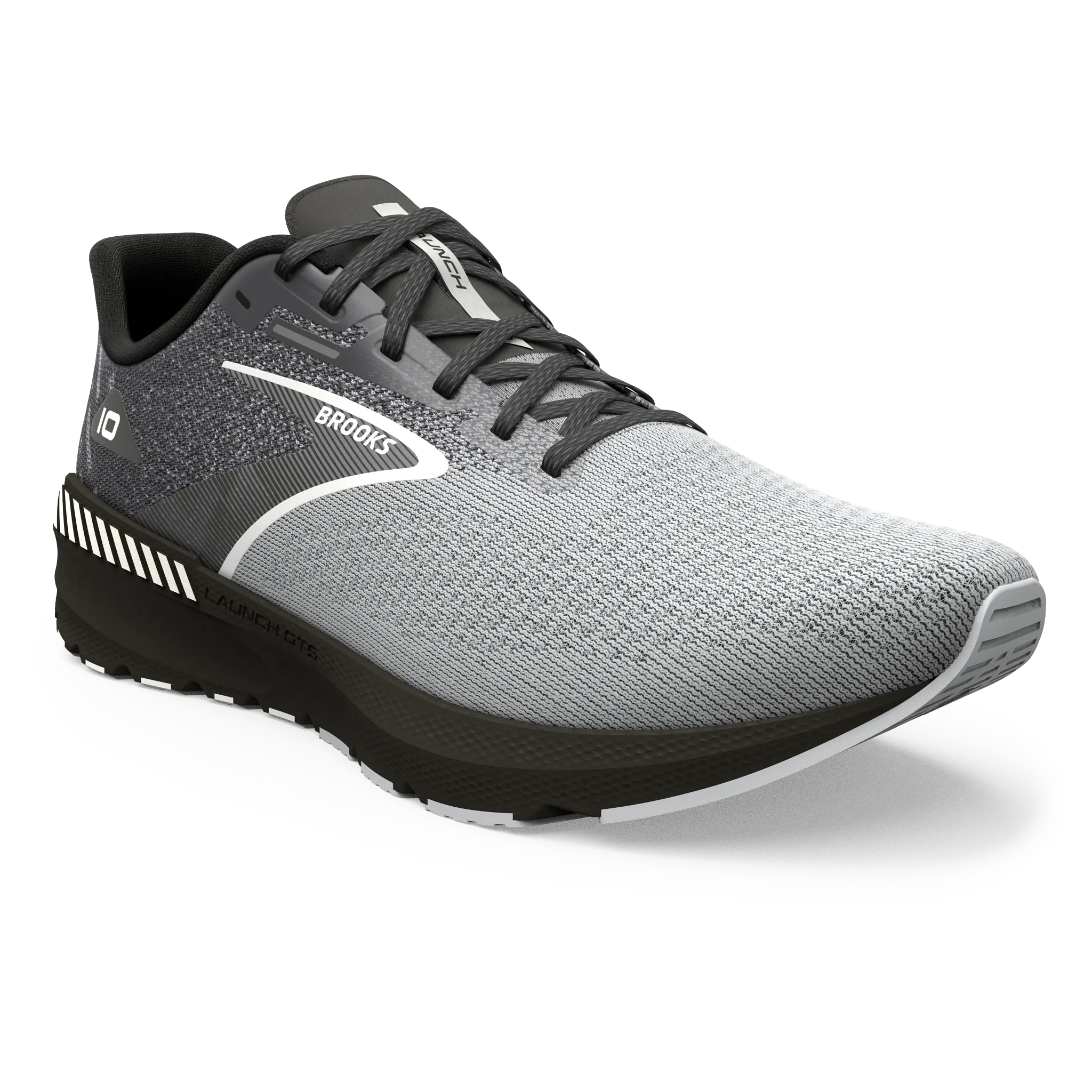 Brooks | Launch GTS 10 | Men's | Black/Blackened Pearl/White