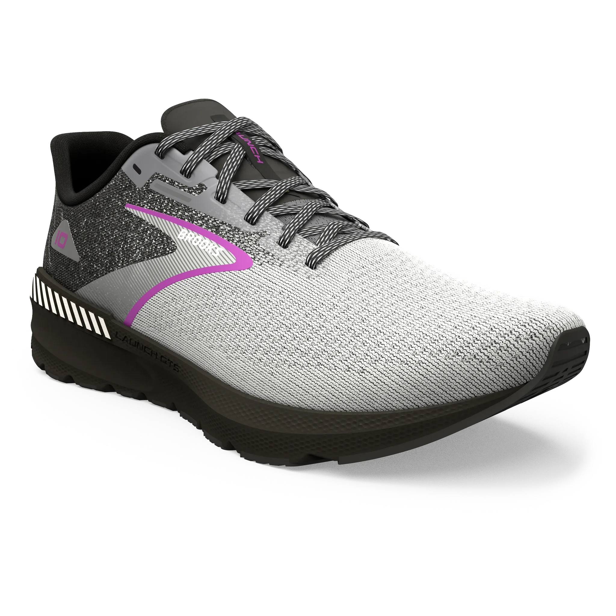 Brooks | Launch GTS 10 | Women's | Black/White/Violet