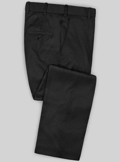 Caccioppoli Sun Dream Black Wool Silk Pants