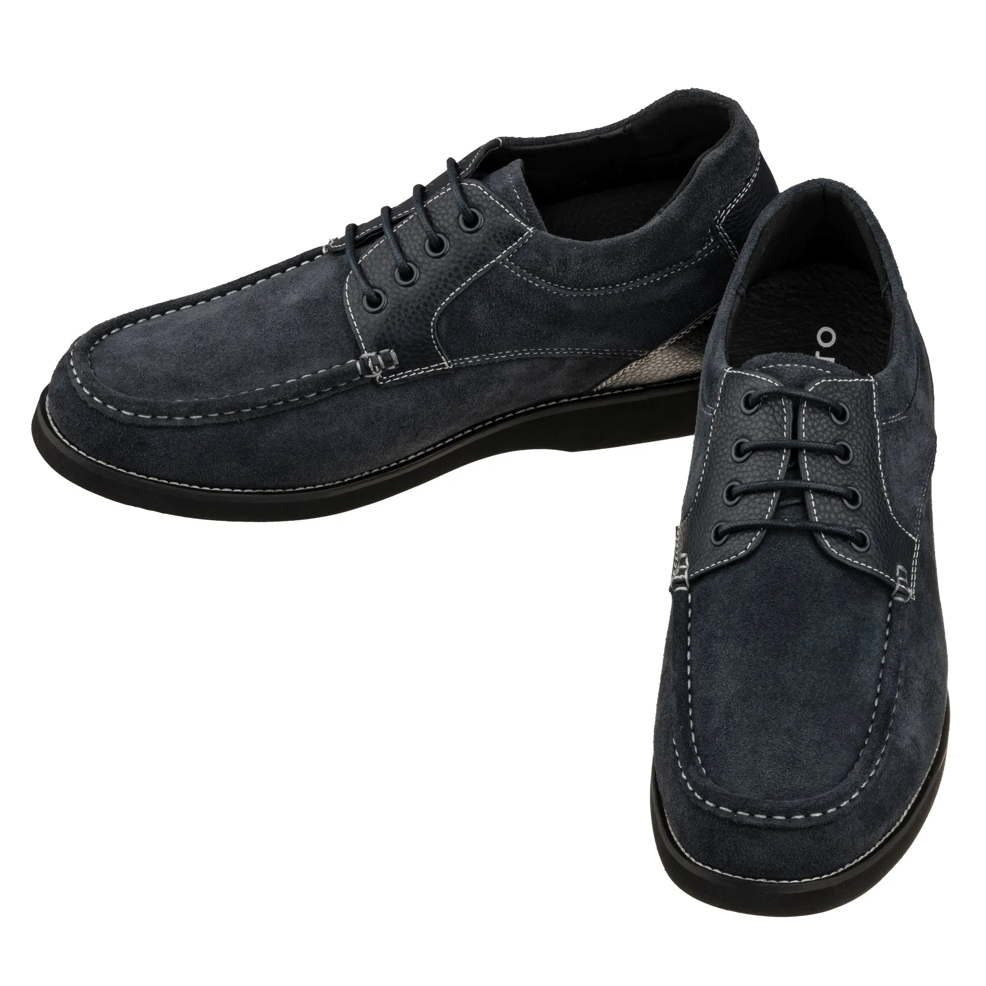 CALTO - YH9538 - 3.0 Inches (Navy) - Casual Leather Shoes