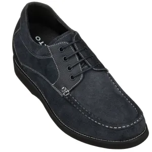 CALTO - YH9538 - 3.0 Inches (Navy) - Casual Leather Shoes