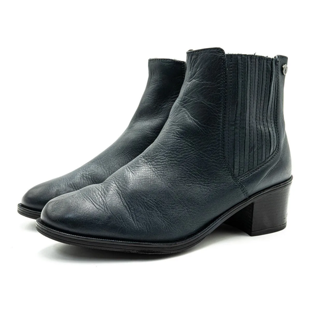 Caprice Ankle Boots Leather Black Colour For Women