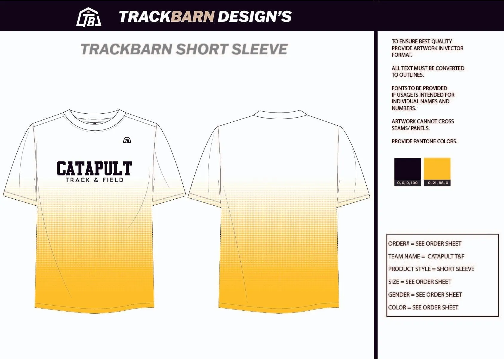 Catapult-T&F- Womens Stretch Light Training Tee