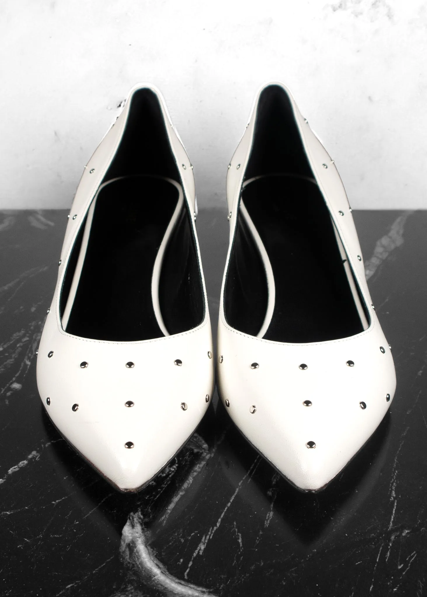 Celine Leather Studded Accents Pumps