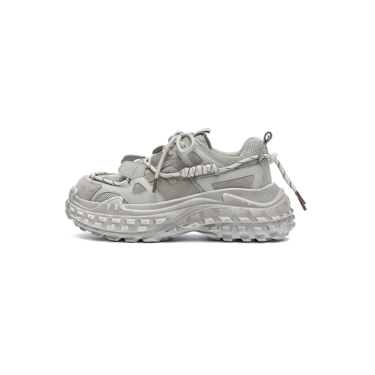 Chunky Sole Grey Performance Sneakers