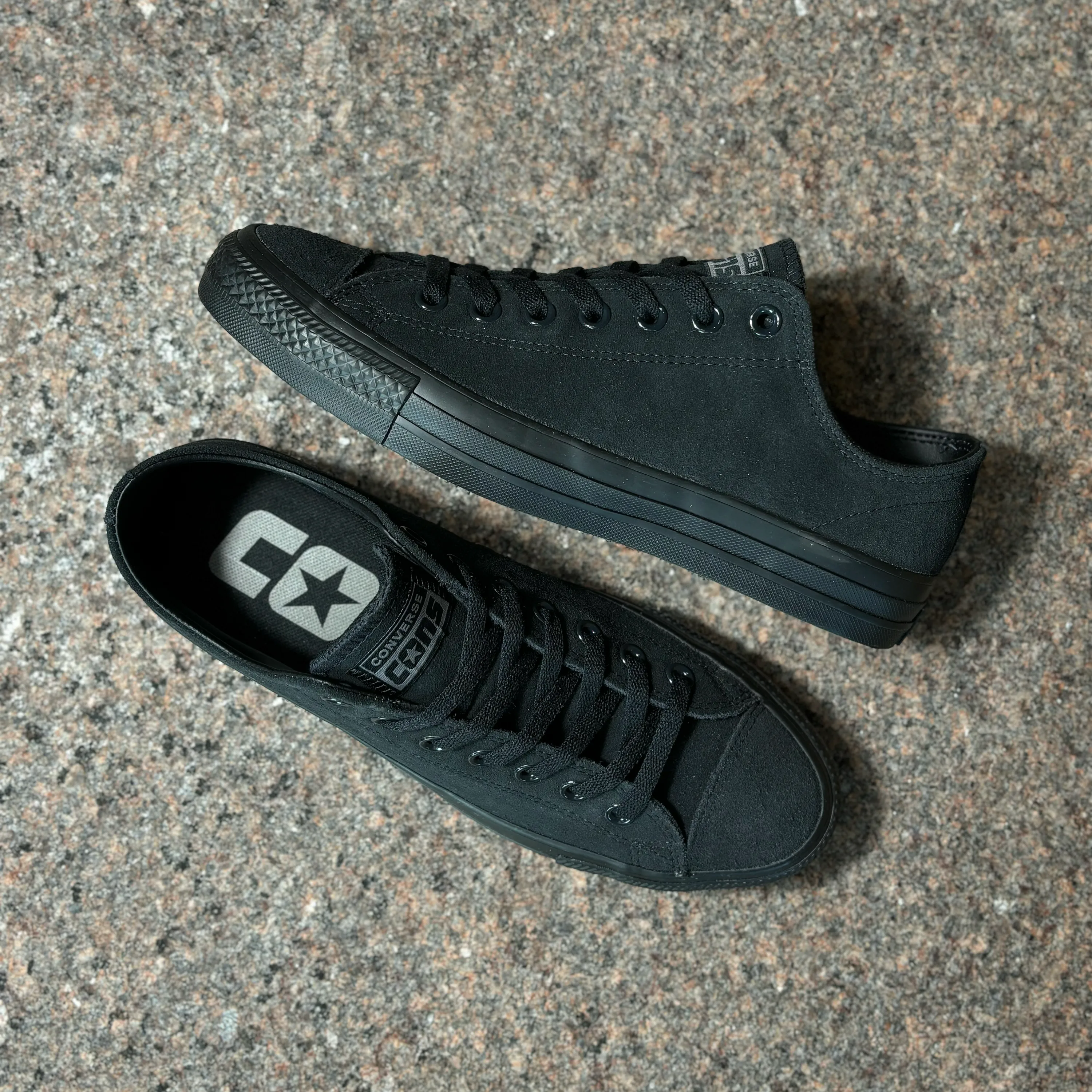 CONS CTAS PRO - BLACK/BLACK SUEDE TOE