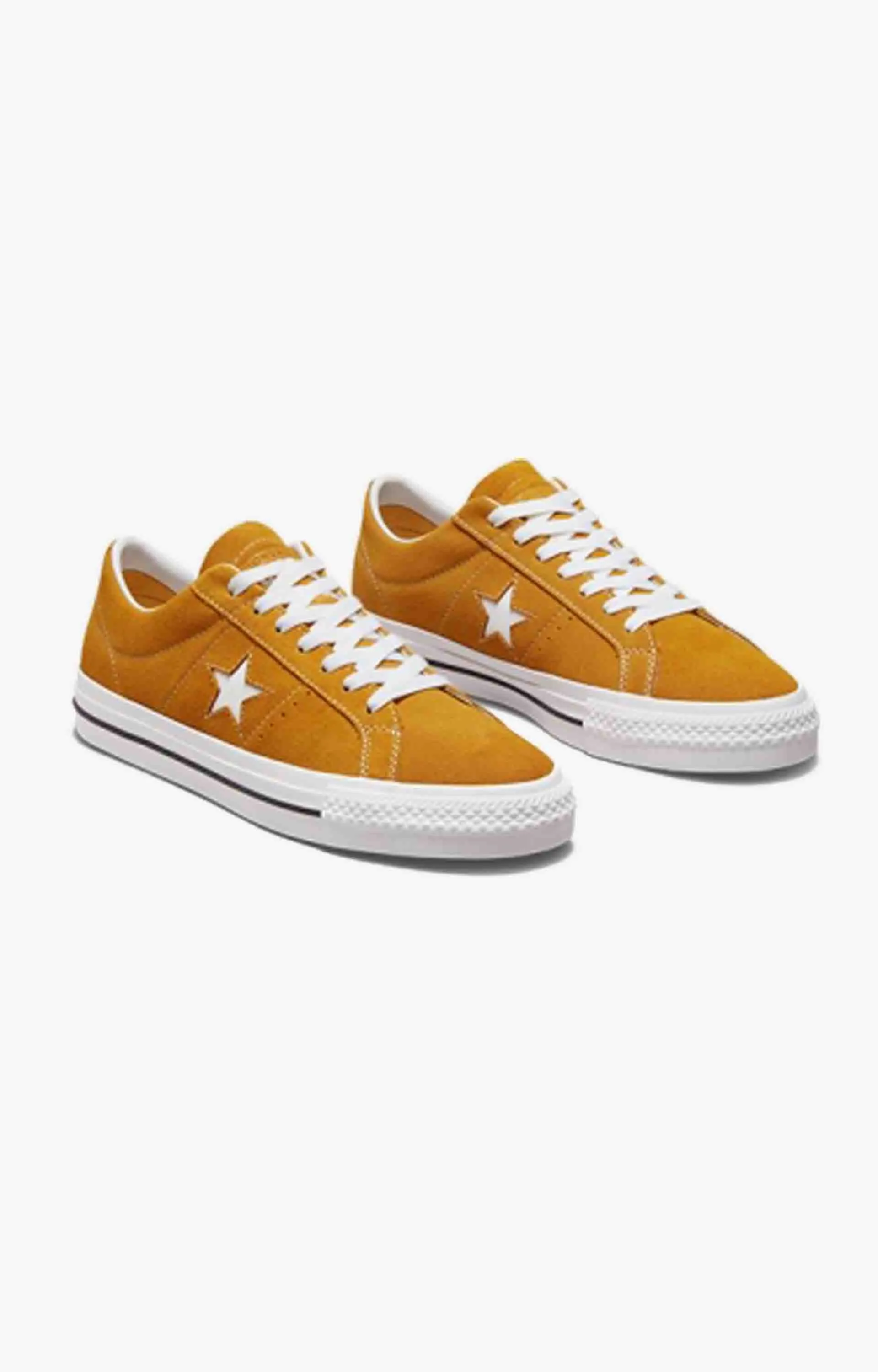 Converse One Star Pro Suede Low Mens Shoe, Golden Sundail