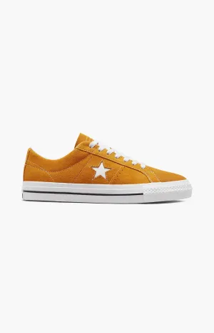 Converse One Star Pro Suede Low Mens Shoe, Golden Sundail